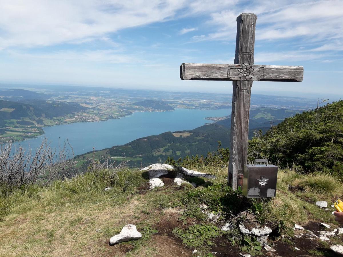 Ferien-Garconniere Hemetsberger Leilighet Weyregg Eksteriør bilde